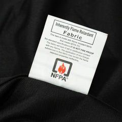 Fire Retardant Scuba Tablecloth – 120" Round Black, Wrinkle Free, Stain Resistant, Seamless Polyester Cover