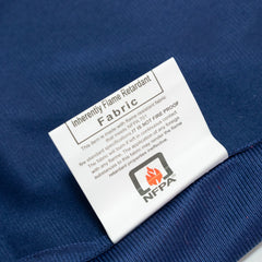 Fire Retardant Scuba Tablecloth – 60"x126" Rectangle Navy Blue, Wrinkle Free, Stain Resistant Polyester Cover