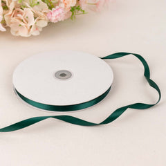 100 Yards 3/8" Hunter Emerald Green Single Face Decorative Satin Ribbon