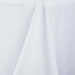 Fire Retardant Premium Polyester 60"x126" Rectangular Tablecloth White - Stylish High-Performance Table Cover for Large Gatherings