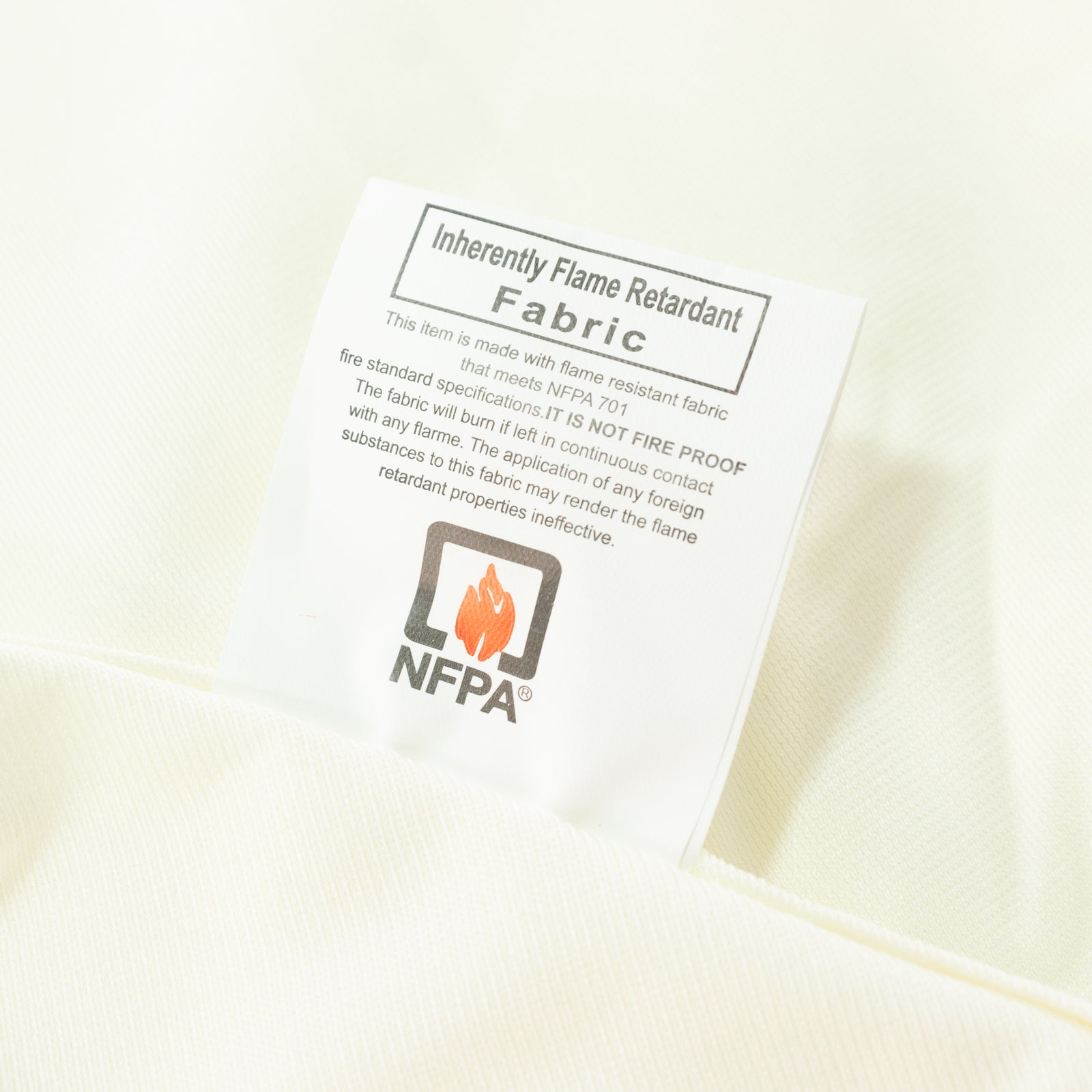 Fire Retardant Scuba Tablecloth – 132" Round Ivory, Wrinkle Free, Stain Resistant, Seamless Polyester Cover