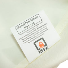 Fire Retardant Scuba Tablecloth – 60"x102" Rectangle Ivory, Wrinkle Free, Stain Resistant Polyester Cover