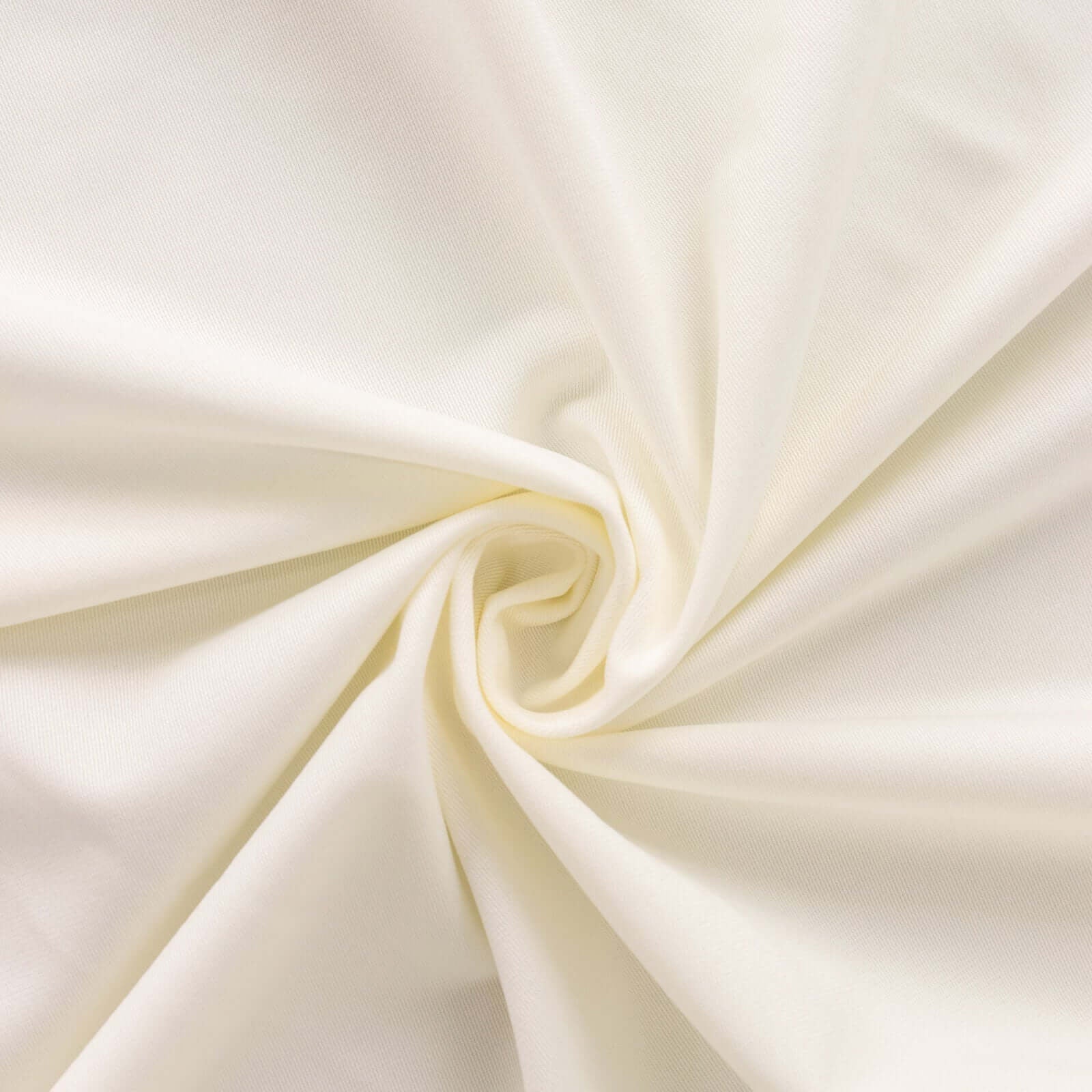 Fire Retardant Scuba Tablecloth – 90"x132" Rectangle Ivory, Wrinkle Free, Stain Resistant, Seamless Polyester Cover
