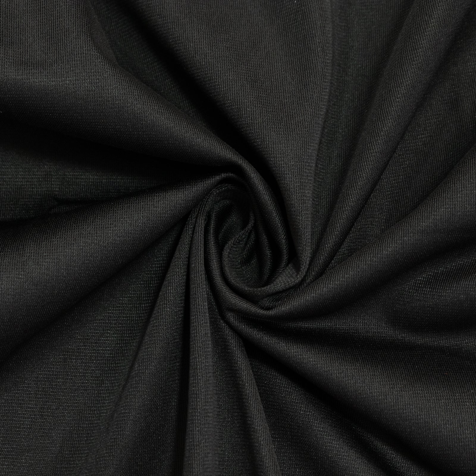 Fire Retardant Scuba Tablecloth – 90"x156" Rectangle Black, Wrinkle Free, Stain Resistant, Seamless Polyester Cover