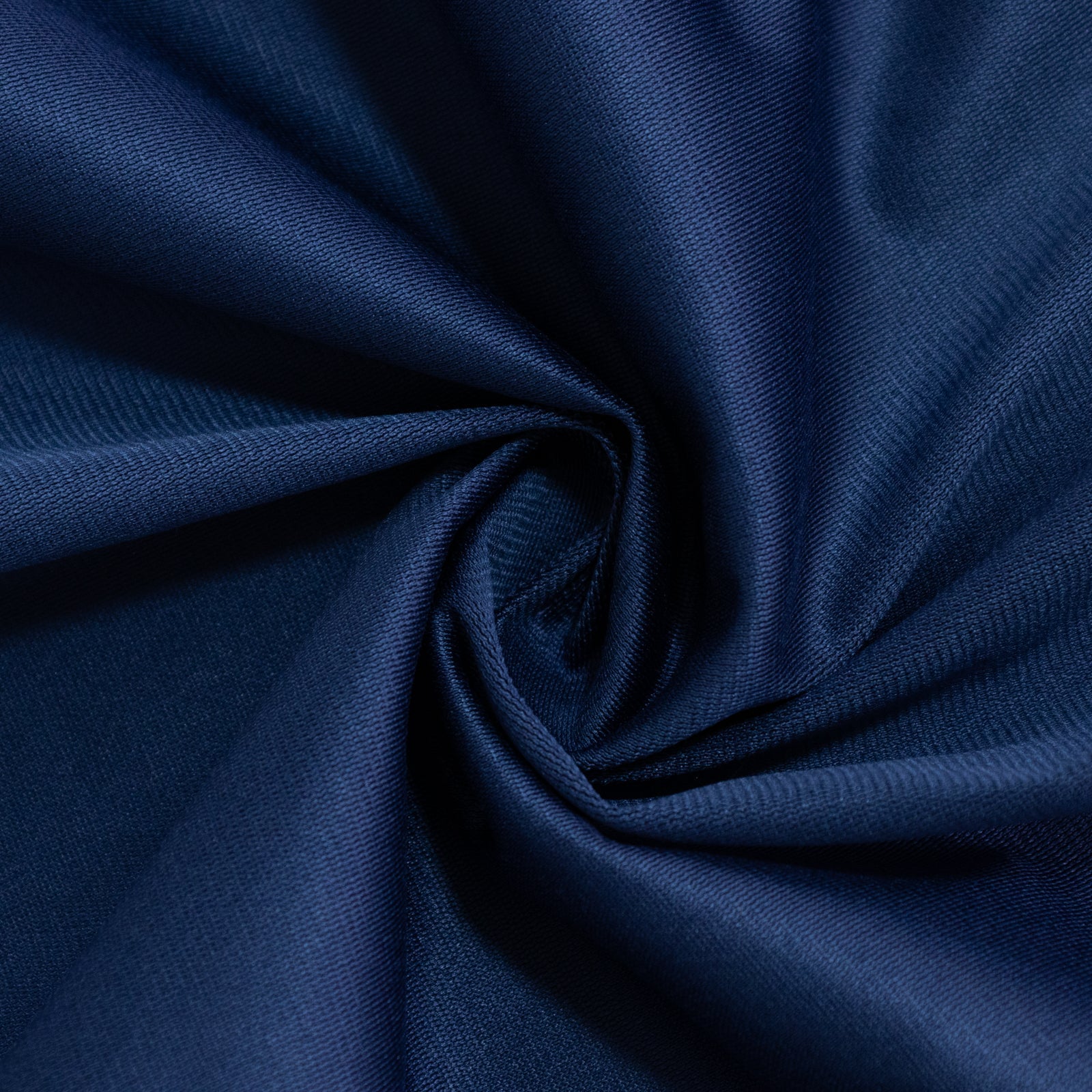 Fire Retardant Scuba Tablecloth – 90" Round Navy Blue, Wrinkle Free, Stain Resistant Polyester Cover