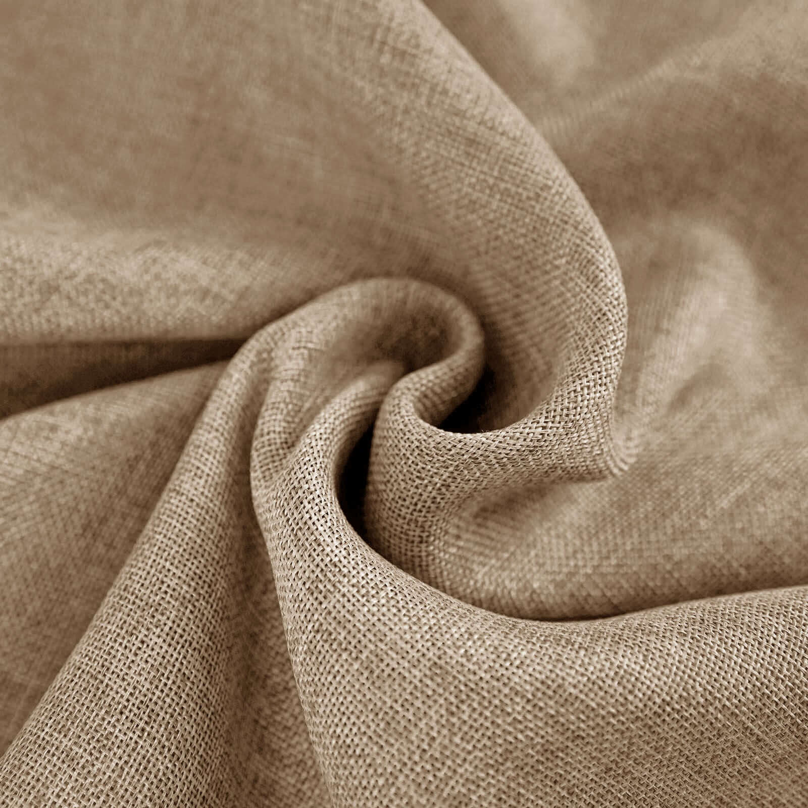 Faux Burlap Jute 90"x132" Rectangle Tablecloth Natural - Rustic Seamless Event Table Linen