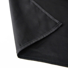 100% Cotton 90"x90" Table Overlay Square Tablecloth Black Linen - Soft & Breathable Fabric Table Topper