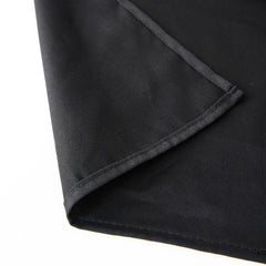 100% Cotton 54"x54" Square Tablecloth Black Linen - Soft & Breathable Fabric Table Cover