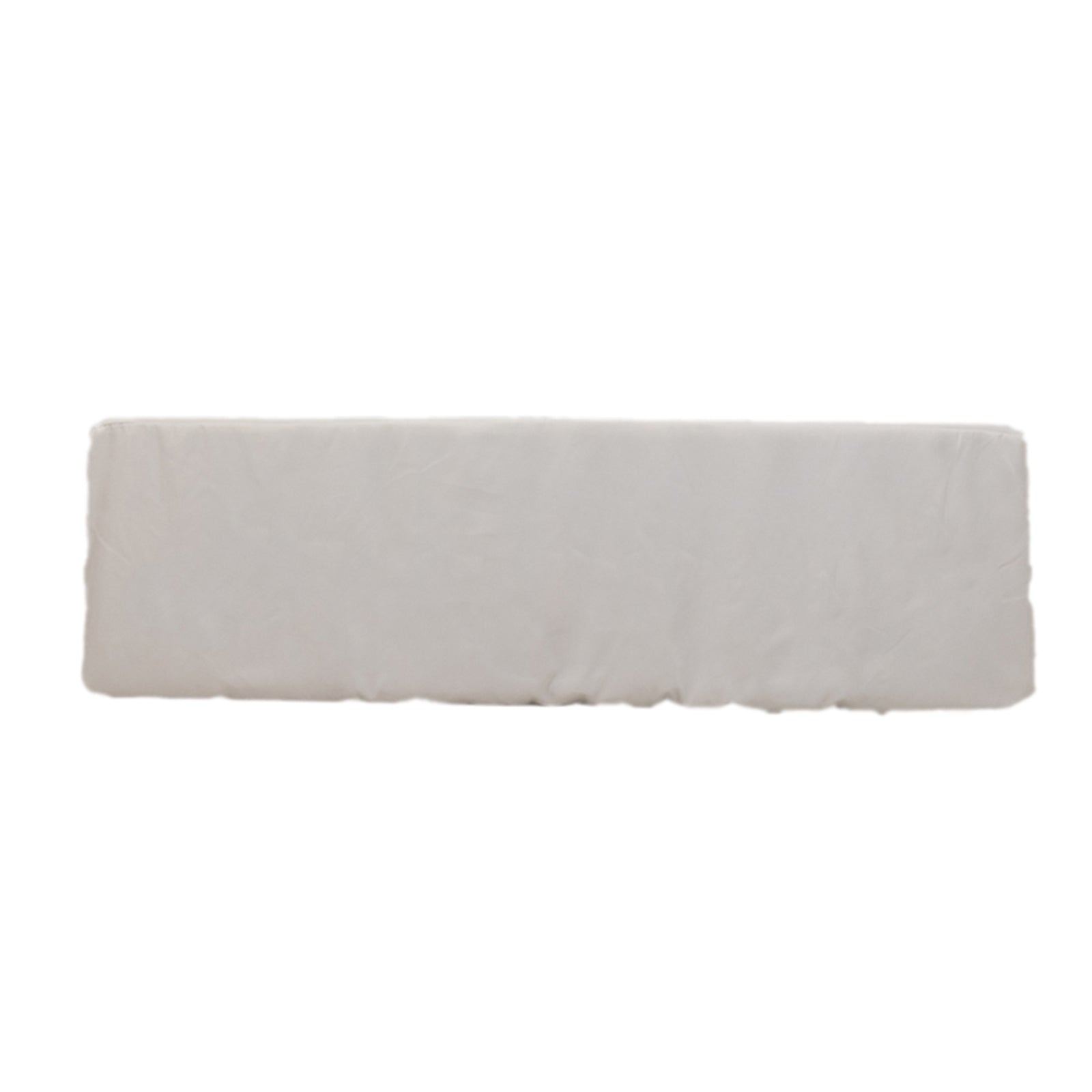 Fire Retardant Premium Polyester 8ft Rectangular Tablecloth White Fitted High-Performance Table Cover for Large Gatherings