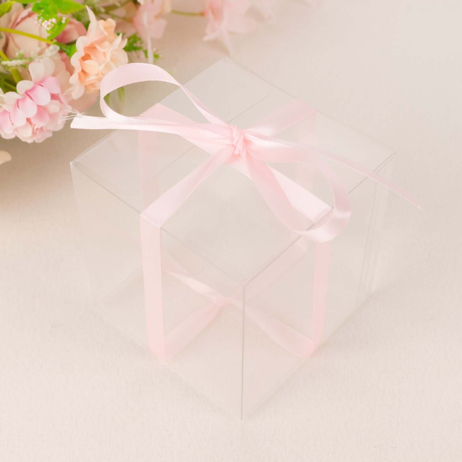 100 Yards 3/8" Blush Single Face Decorative Satin Ribbon