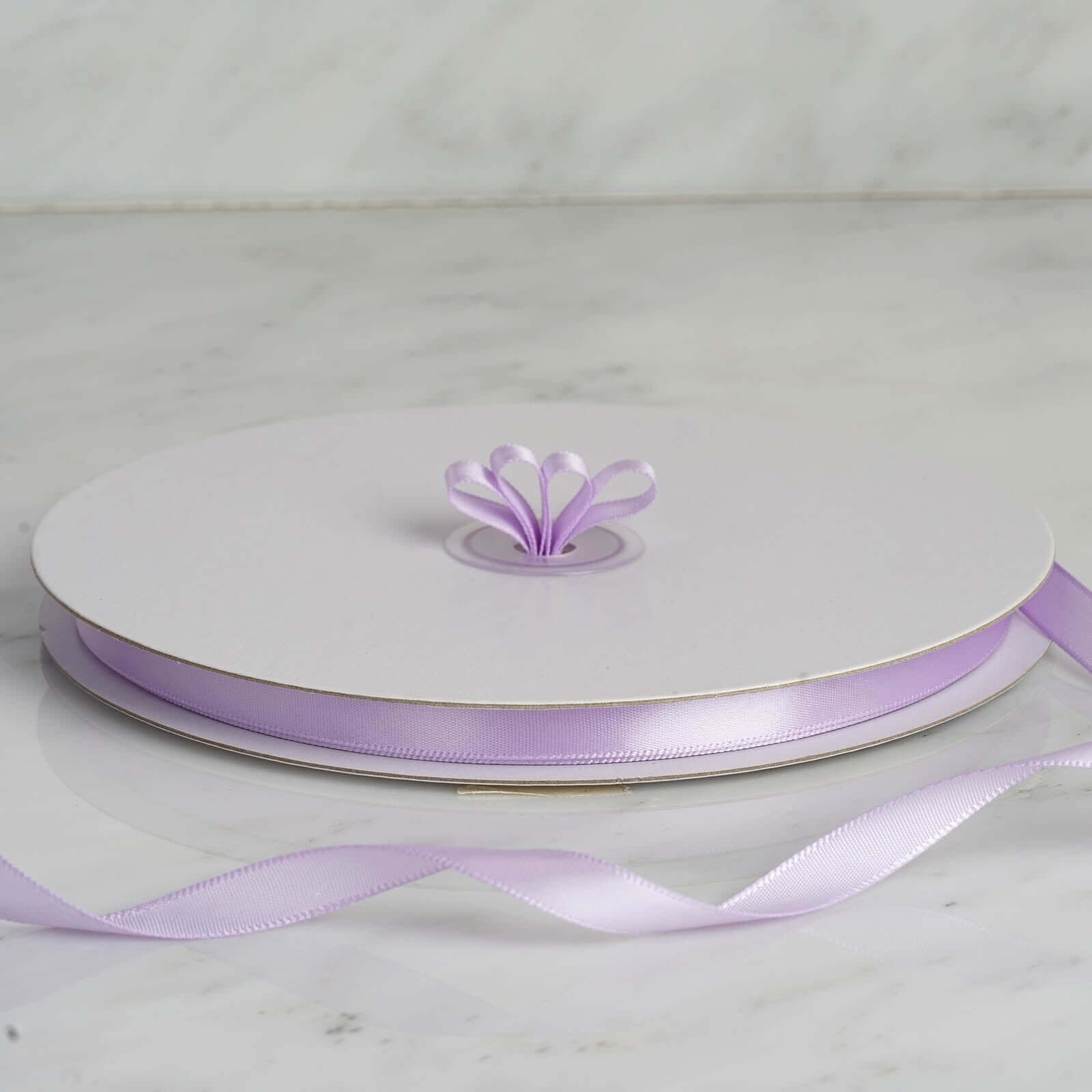 100 Yards 3/8" Lavender Lilac Single Face Decorative Satin Ribbon