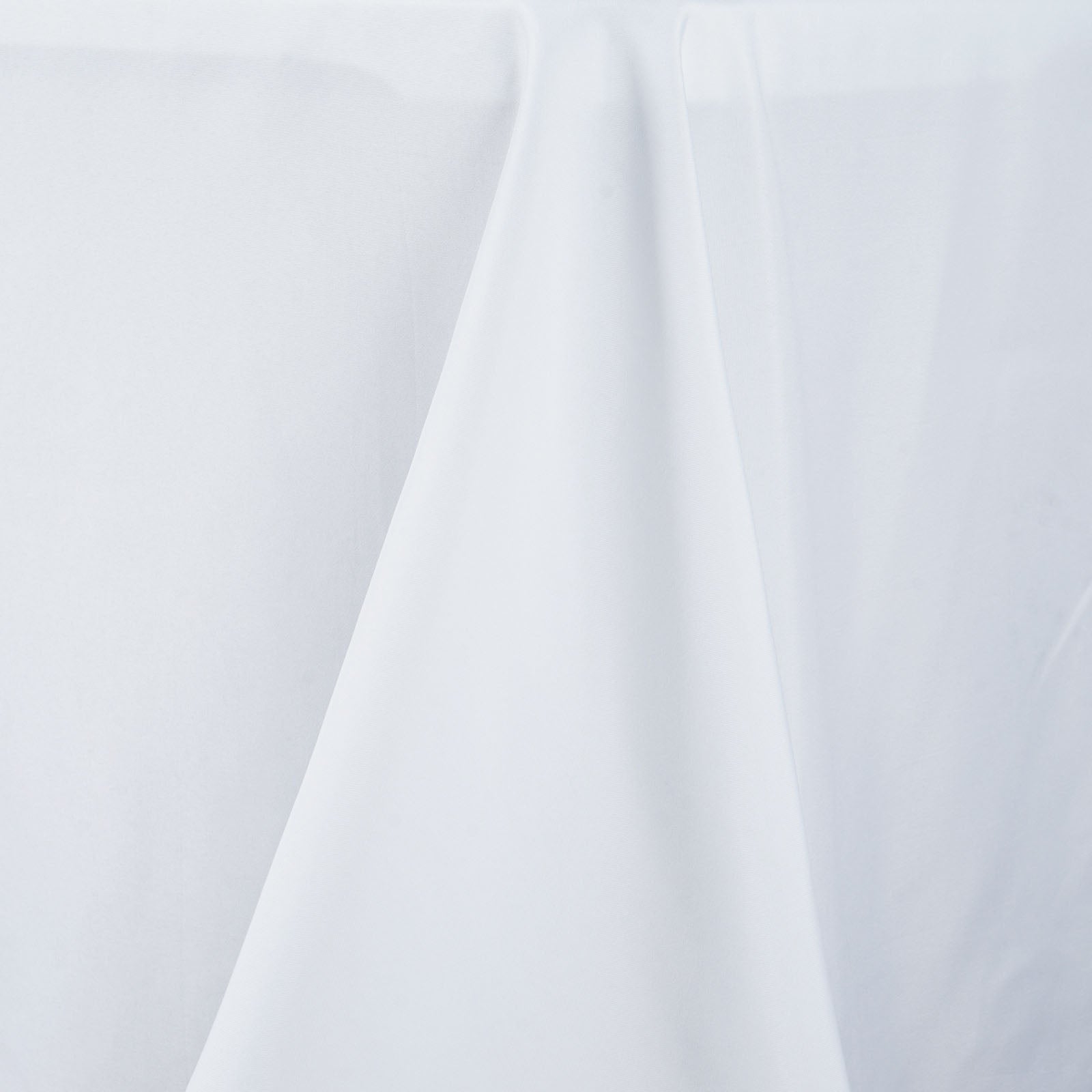 Fire Retardant Premium Polyester 60"x102" Rectangular Tablecloth White - Stylish High-Performance Table Cover for Large Gatherings