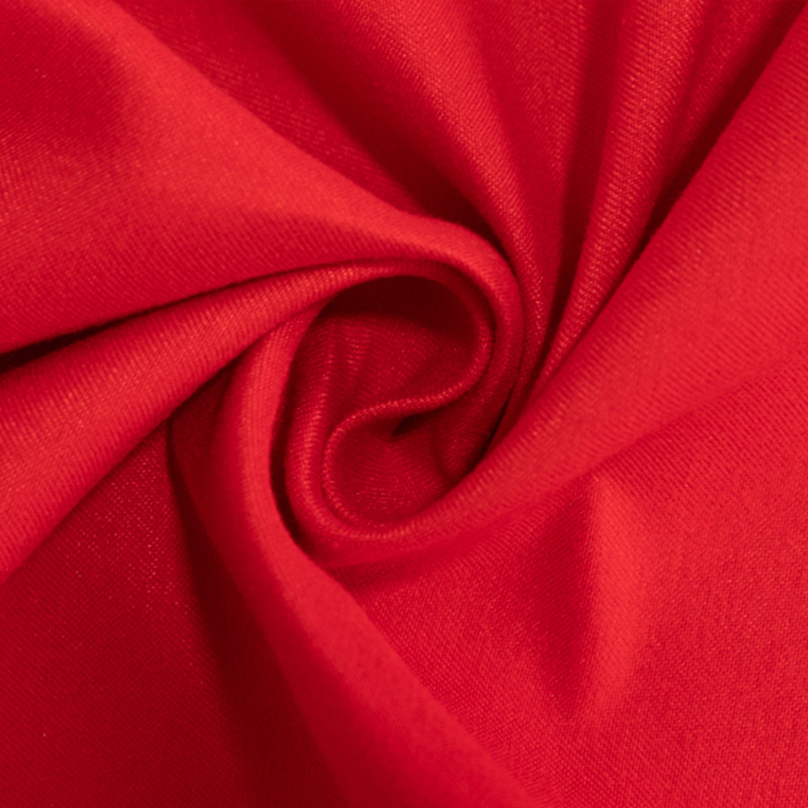 Cotton Blend 108" Round Tablecloth Red - Wrinkle-Resistant Design