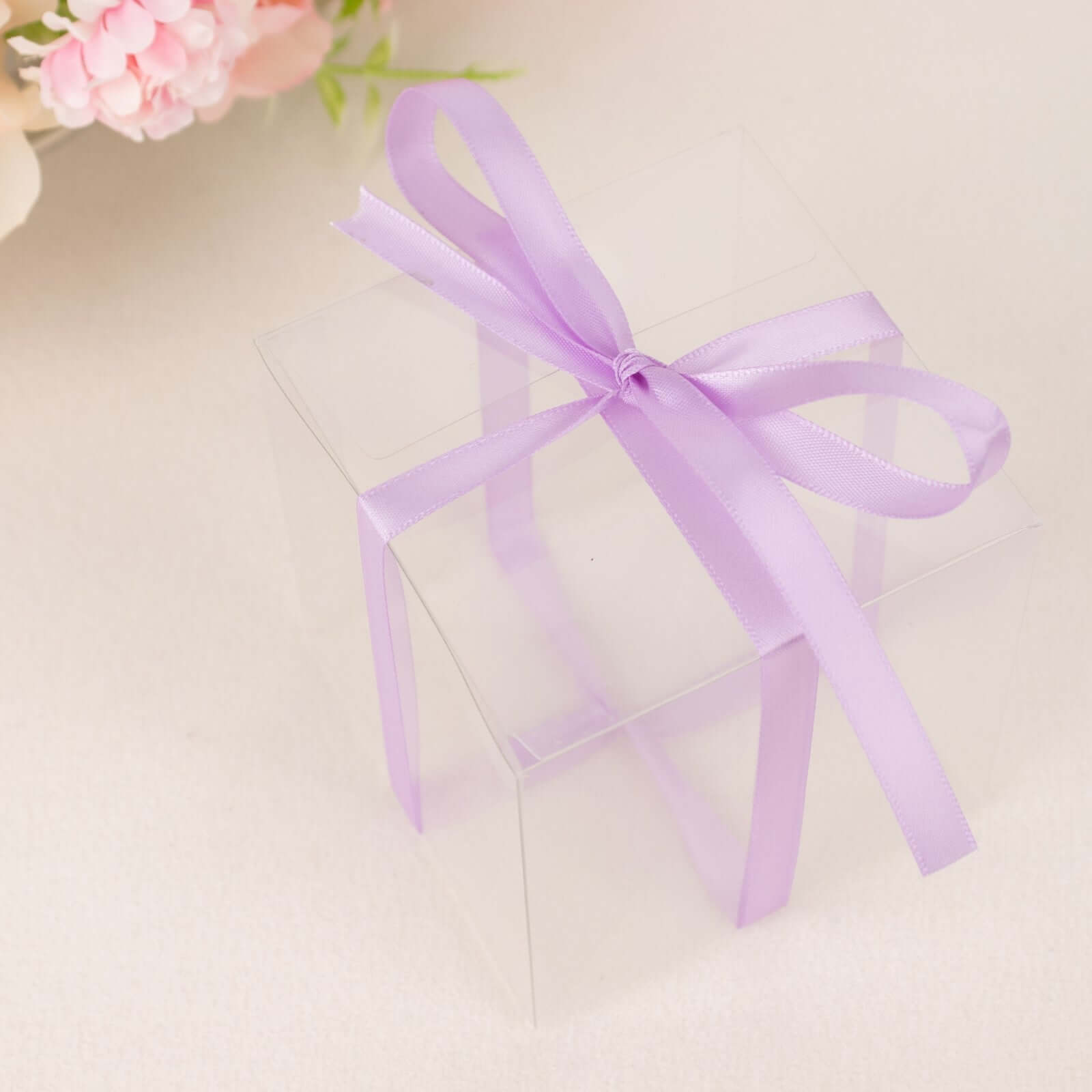 100 Yards 3/8" Lavender Lilac Single Face Decorative Satin Ribbon