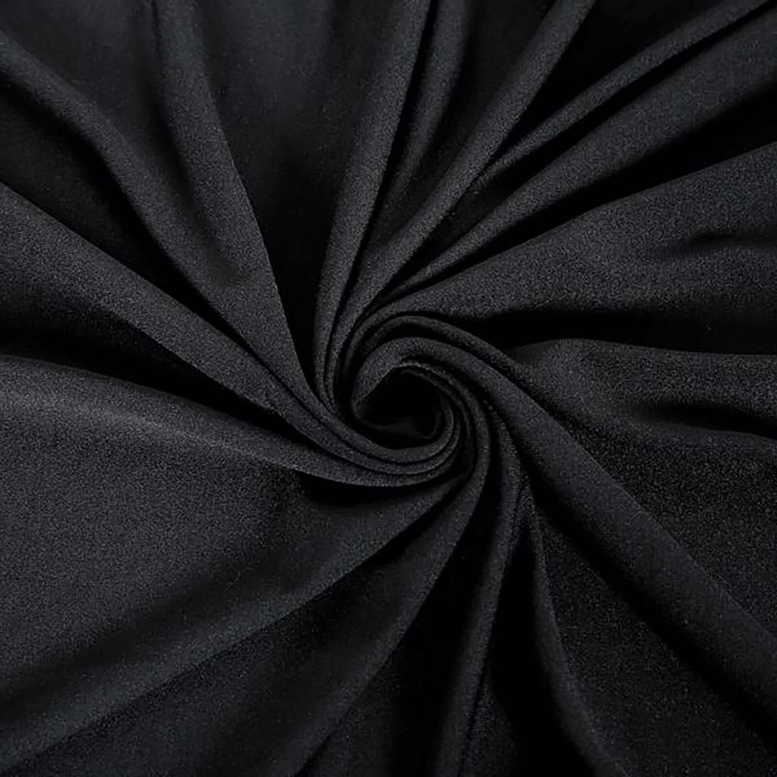 100% Cotton 60"x126" Rectangle Tablecloth Black Linen - Sophisticated, Soft & Breathable Table Cover