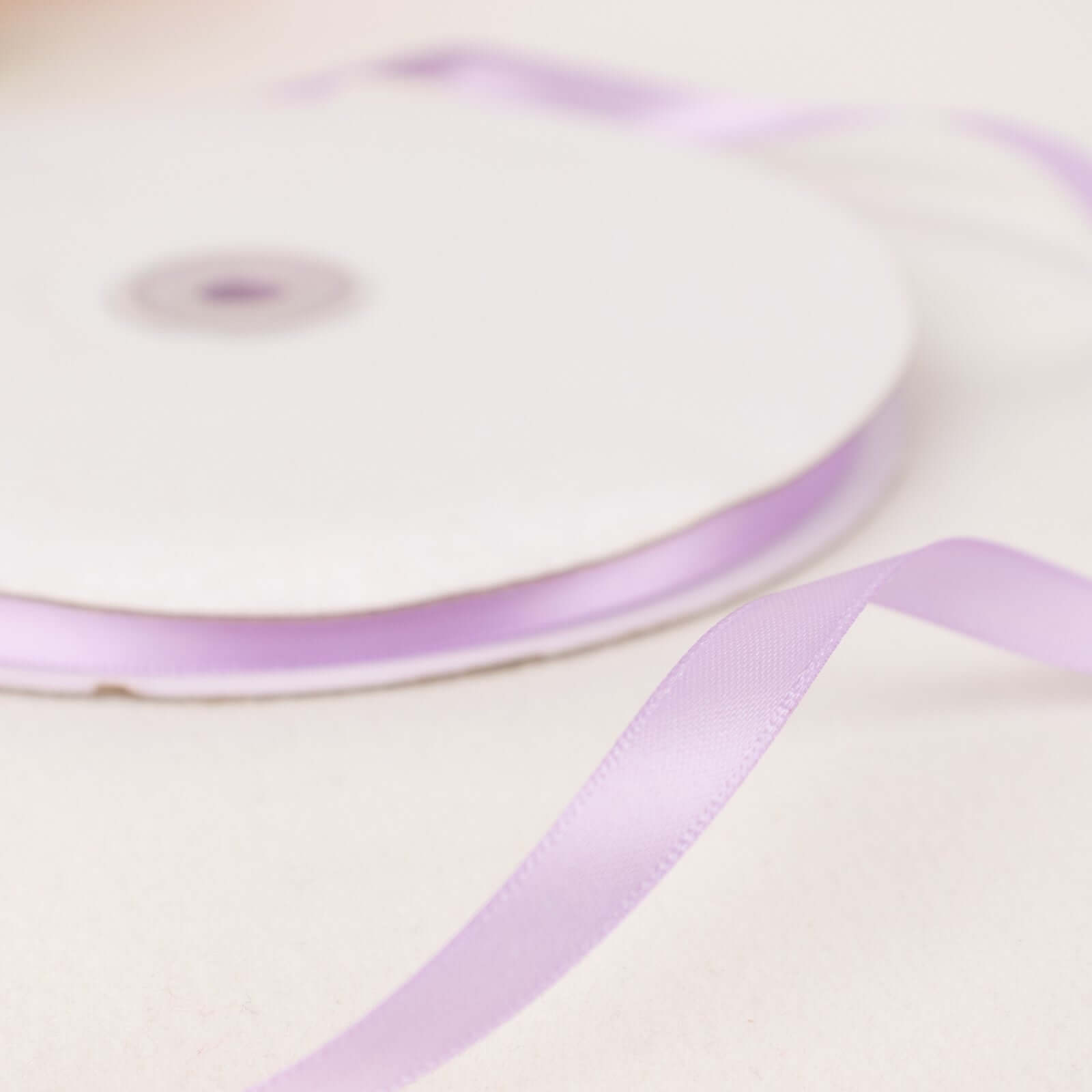 100 Yards 3/8" Lavender Lilac Single Face Decorative Satin Ribbon
