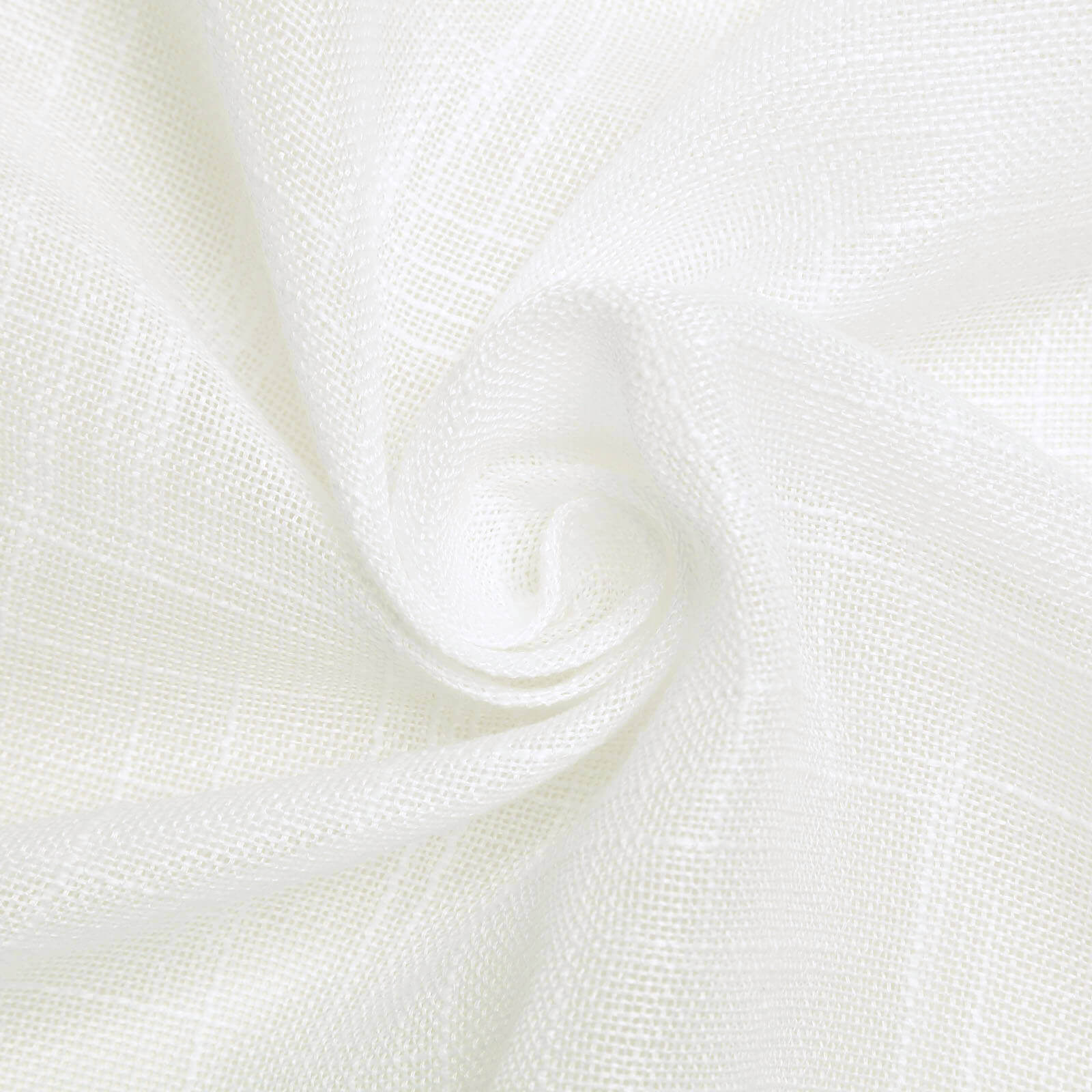 Faux Linen 60"x102" Rectangular Tablecloth White - Slubby Textured & Wrinkle Resistant Table Cover for Weddings and Special Events