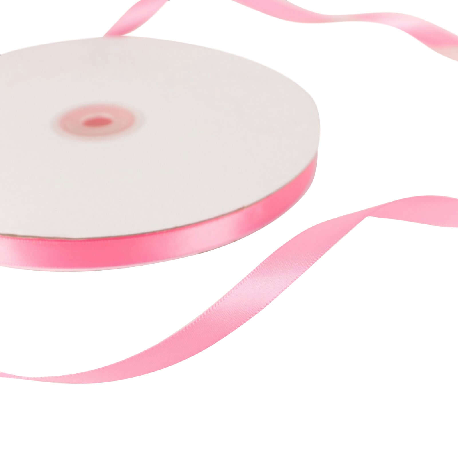 100 Yards 3/8" Pink Single Face Decorative Satin Ribbon