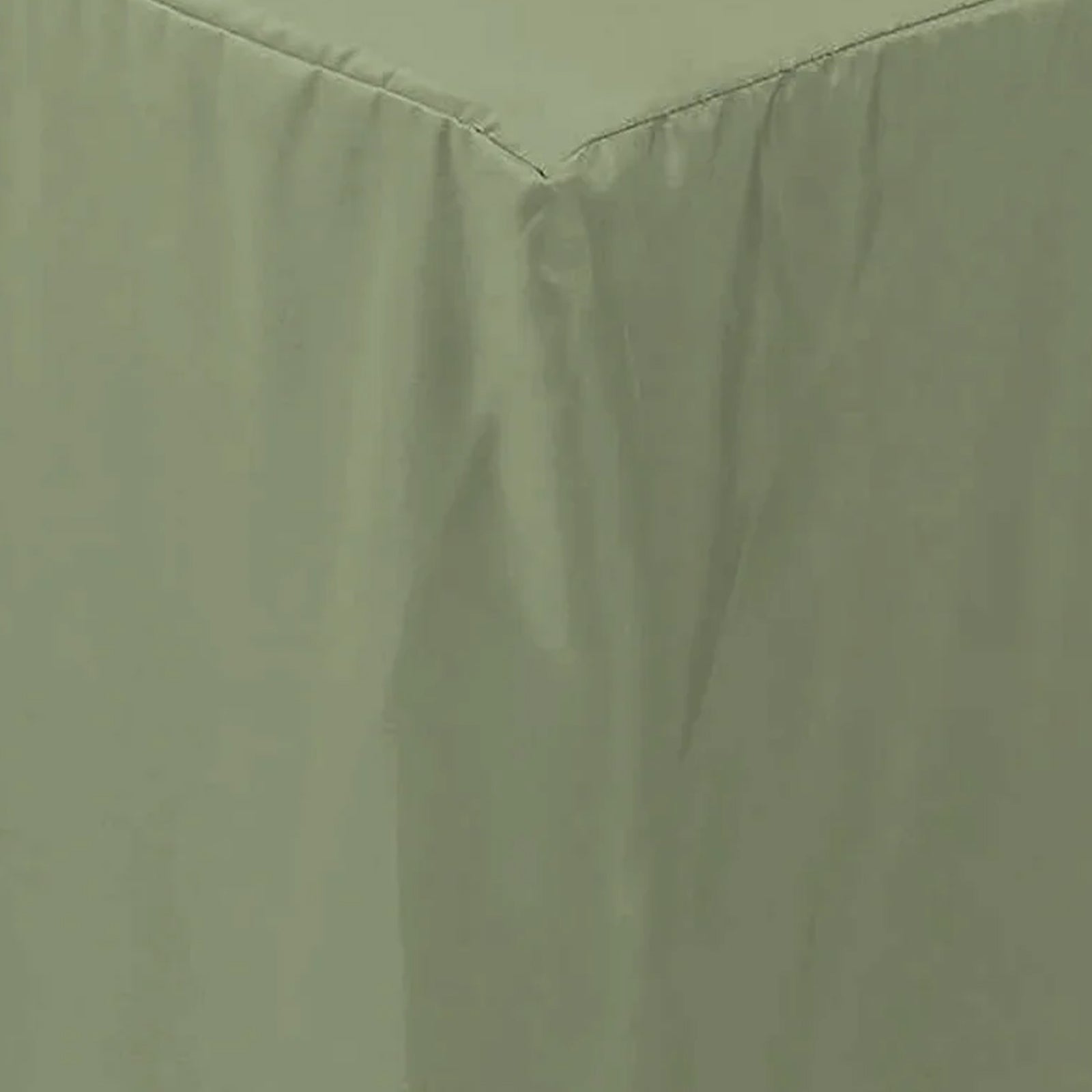 Fitted Polyester 72"x30" Rectangle Tablecloth Dusty Sage Green - Durable Table Cover
