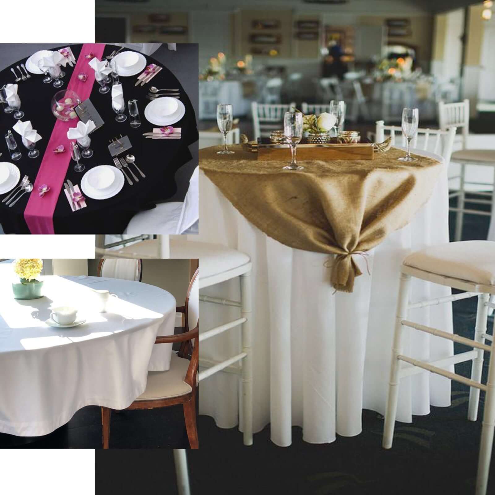 100% Cotton 70" Round Tablecloth White Linen - Sophisticated, Soft & Breathable Table Cover